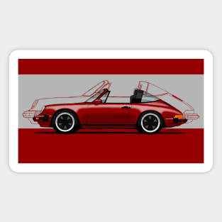 The iconic German sports car (for dark backgrounds) Magnet